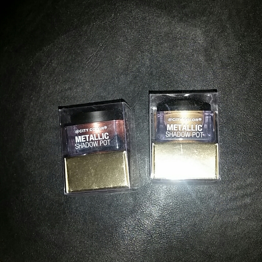 (B2B3) City Colors ×2 metallic shadow pots
